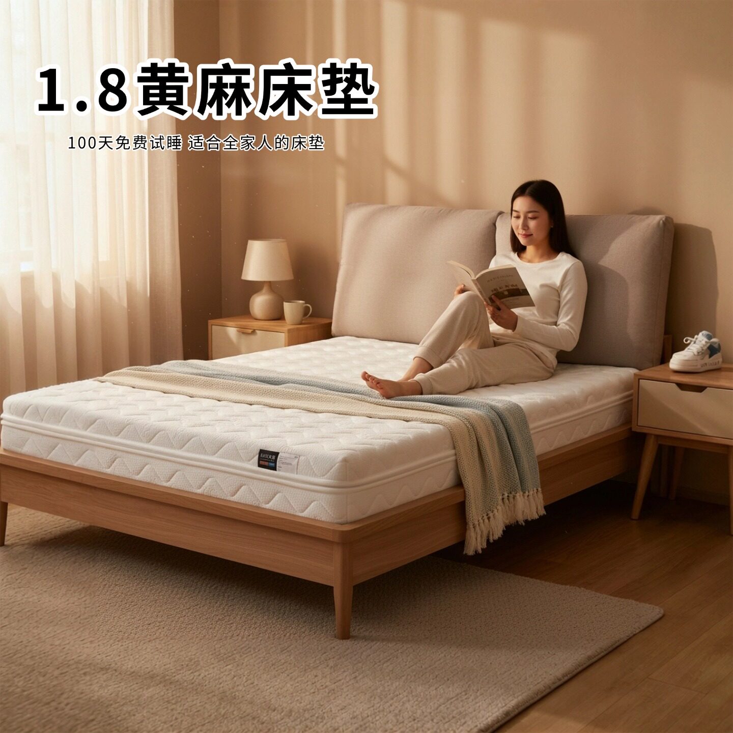 菲欧宫1.8床垫黄麻S型椰棕老人儿童护腰硬垫全拆0甲醛0胶水榻榻米