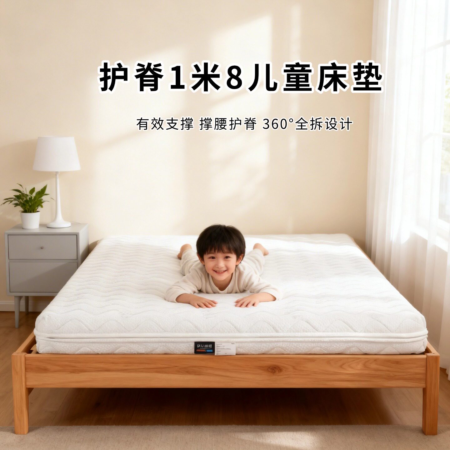 菲欧宫1米8床垫儿童椰棕S型黄麻老人护腰脊全拆0甲醛0胶水榻榻米