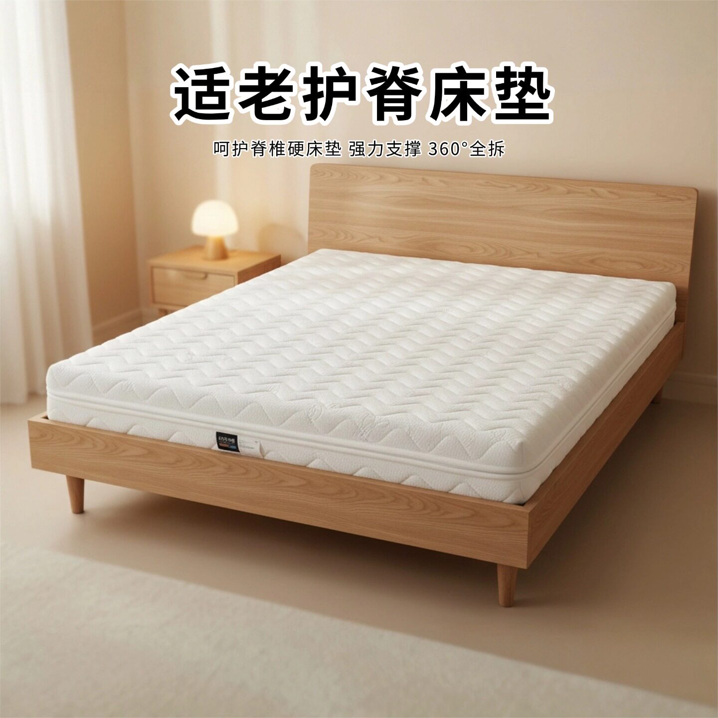 菲欧宫护脊床垫适老椰棕S型黄麻儿童护腰硬垫全拆0甲醛胶水榻榻米