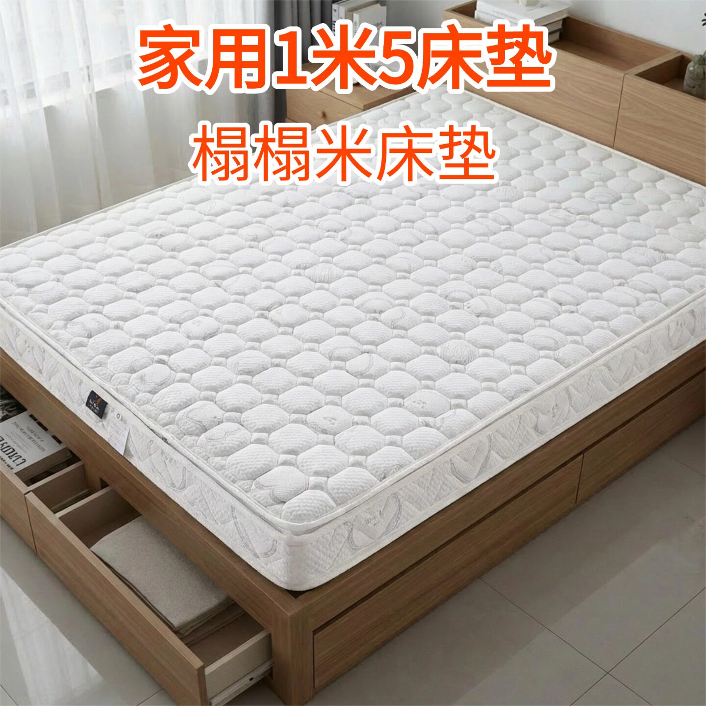 菲欧宫家用1米5床垫榻榻米床垫硬垫子家用环保护脊薄床垫护腰儿童