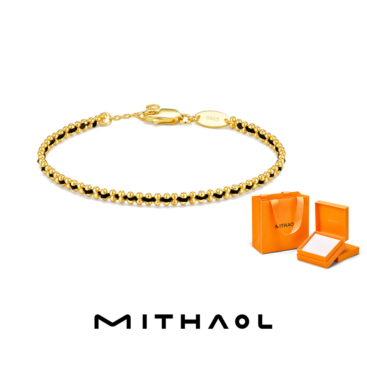 MITHAOL woven red string bracelet for women, light luxury, niche and high-end feel, zodiac year lucky luck bracelet for men, couple style thumbnail 2
