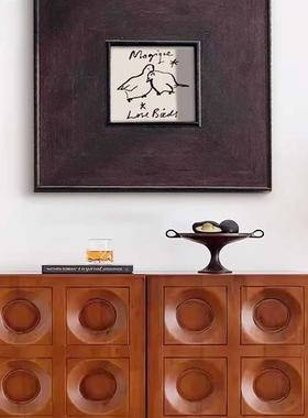 lovebirds爱情鸟中古风小众艺术挂画卧室复古高级感小尺寸装饰画