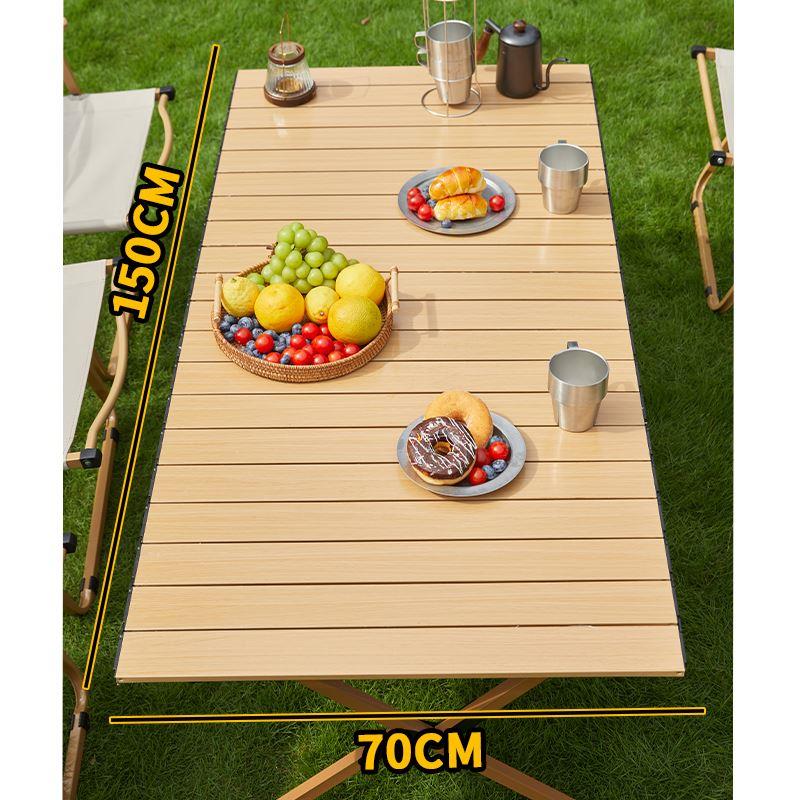 莎弥拉户外蛋卷桌可折叠露营桌椅野餐便携式桌子野营装备全套用品