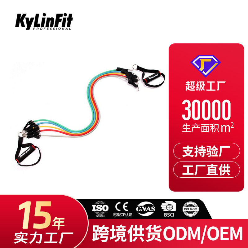 健身加厚拉力绳弹力绳力量训练套装拉力器皮筋绳拉力带