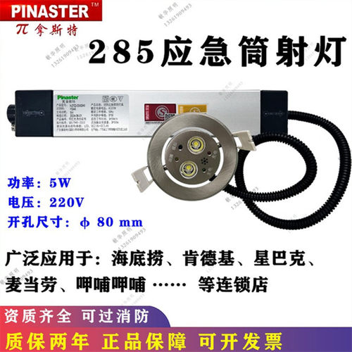 消防应急照明筒灯敏华π拿斯特