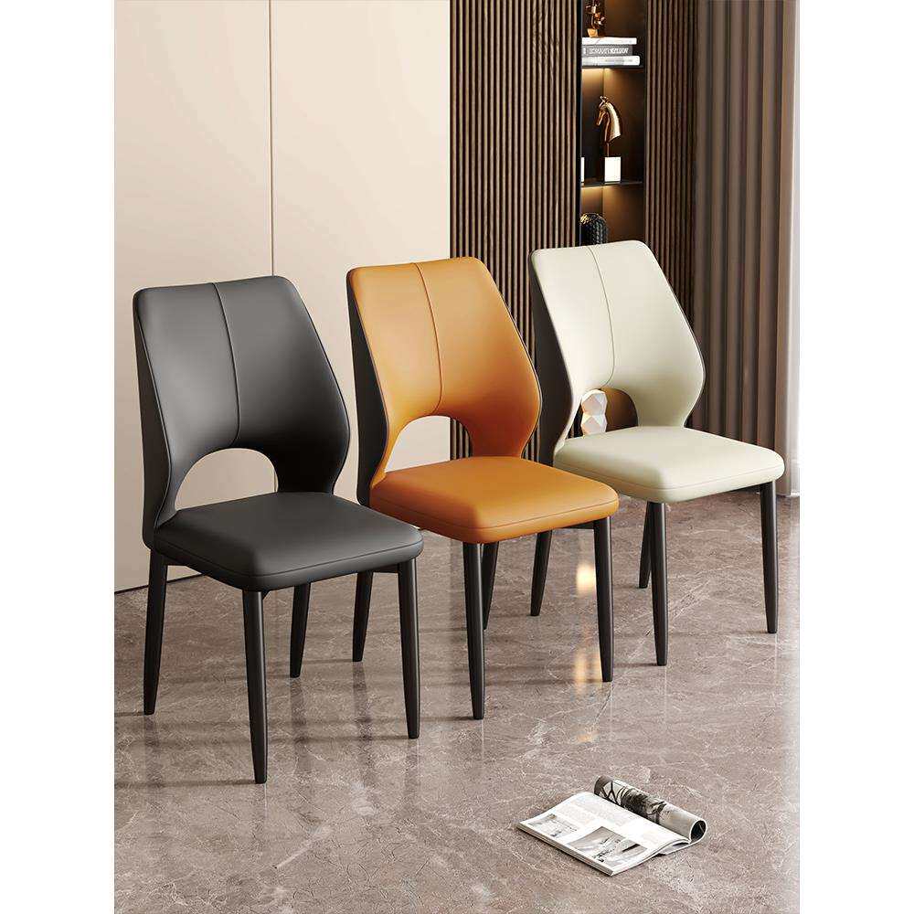 餐椅家用餐桌靠背椅子意式轻奢感酒店吃饭椅现代简约餐厅凳子