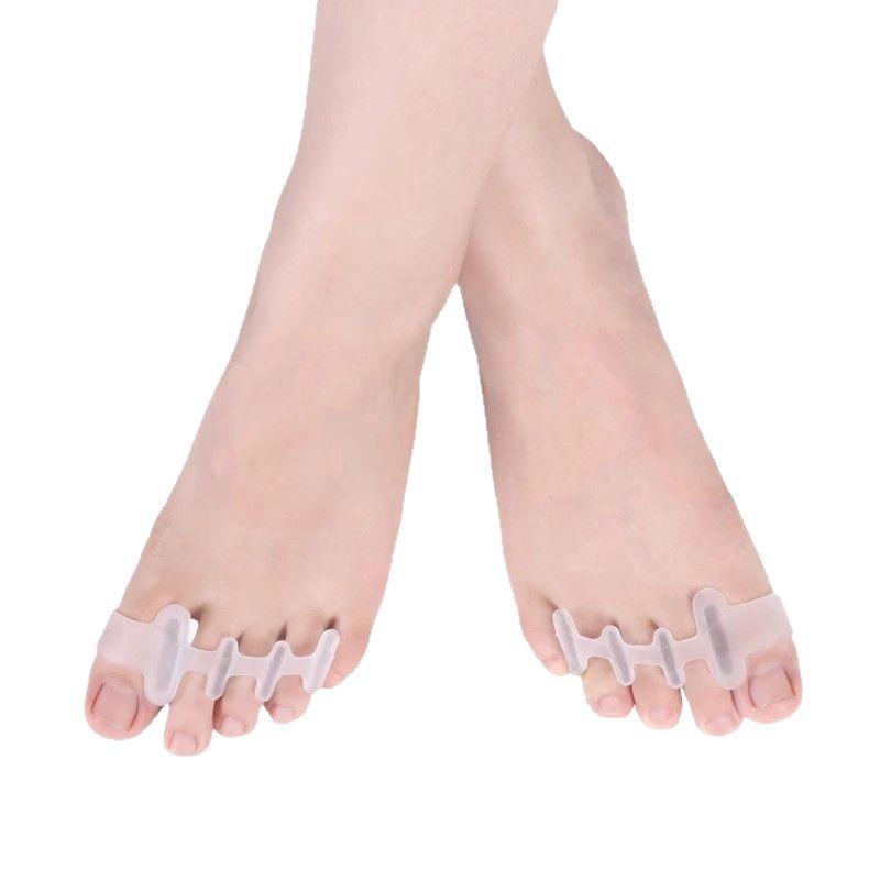 硅胶拇指外翻矫正日夜用重叠趾脚趾分离器硅胶双孔拇趾脚趾分趾器