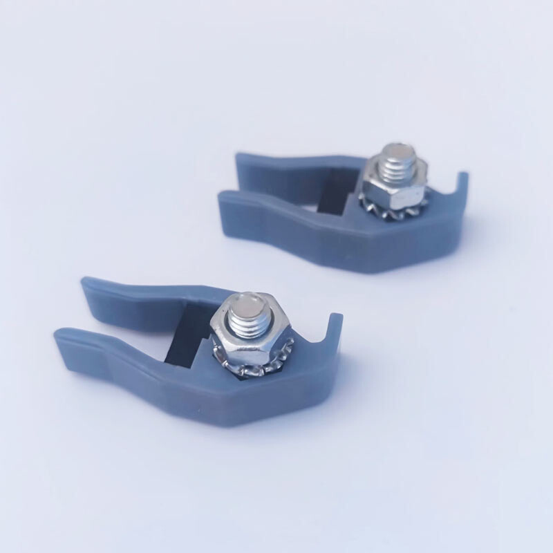 侧挂门限位器挂滑轮止停器塑料卡扣刹车片外挂移门滑轮缓冲器*