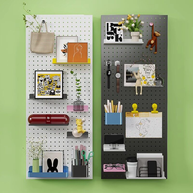 洞洞板配件免打孔置物架侧边装饰板货架书架鞋架多功能收纳板,住宅家具,搁板/置物架/家用陈列架,淘宝优惠券,粉丝福利购,淘宝优惠卷