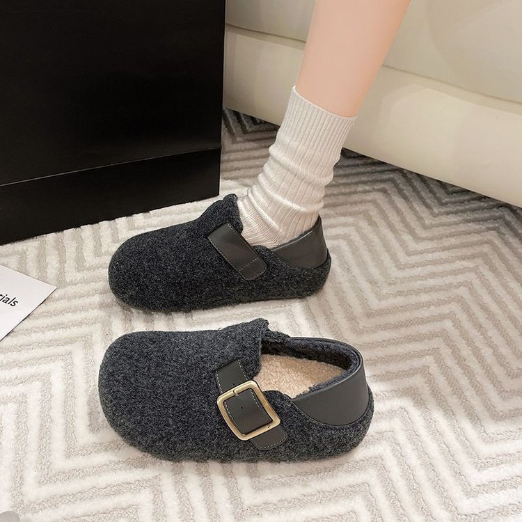 复古勃肯鞋女2025冬季新款两用穿