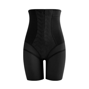 婷美【双压重塑】排扣加拉链院线同款收腹提臀束腰显瘦塑身裤内裤