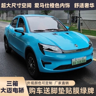 新能源电动四轮车全封闭老年代步车油电两用老头乐观光车冷暖空调