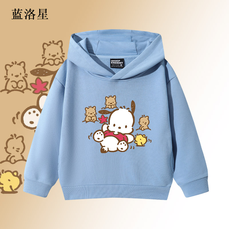 蓝洛星三丽鸥帕恰狗连帽卫衣