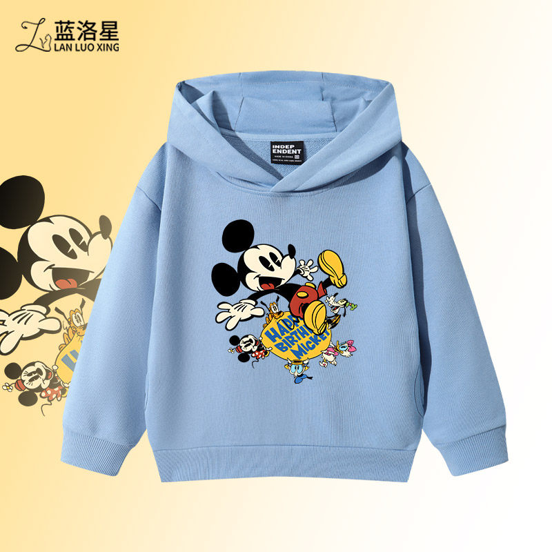 美式卡通老鼠男童卫衣春秋款男孩外套薄款儿童衣服中大童童装秋装