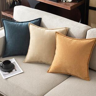 雪尼尔抱枕套大靠垫靠枕不含芯客厅沙发枕头床头靠背轻奢高级感