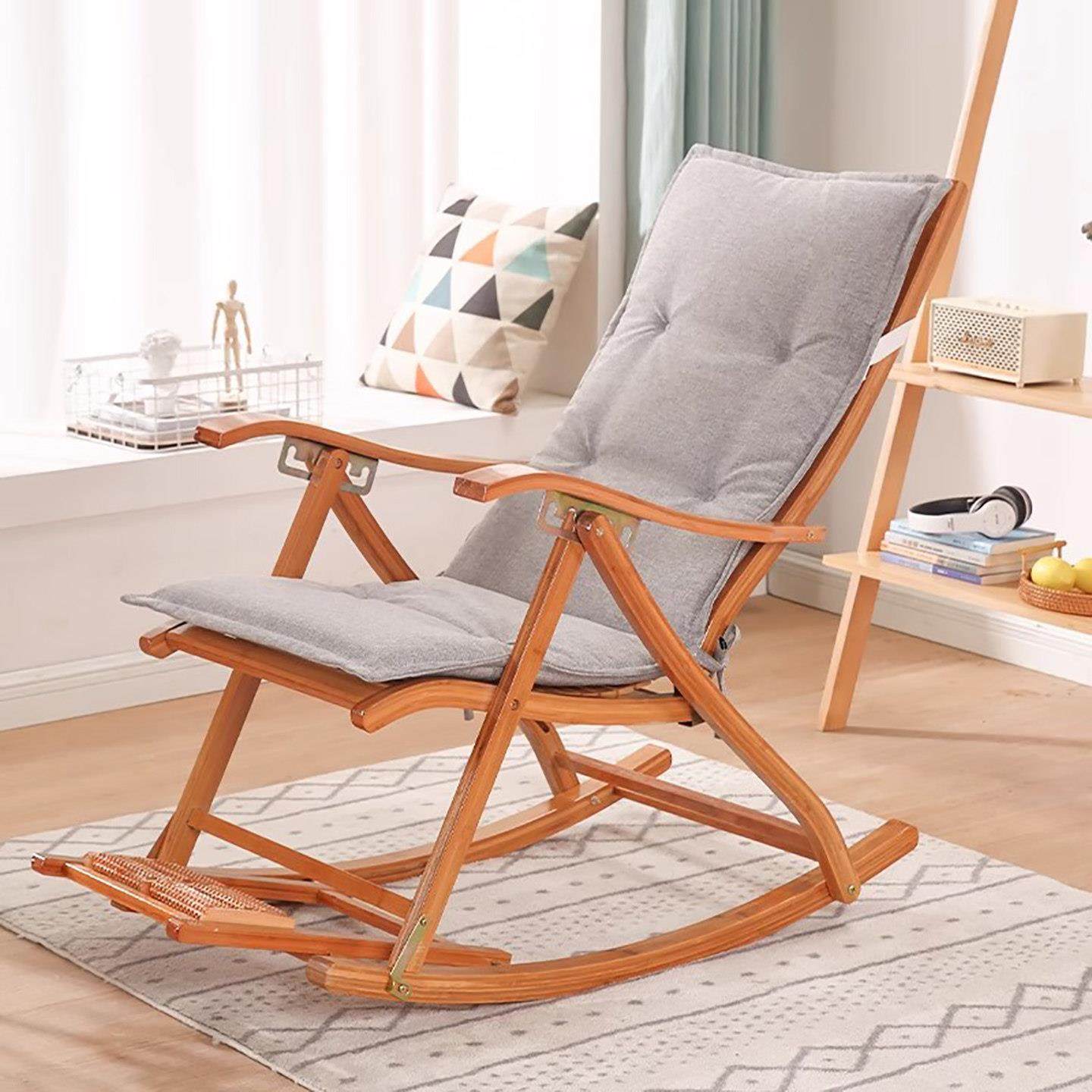 躺椅垫子秋冬四季通用午睡椅子坐垫靠垫一体办公室午休折叠摇椅垫