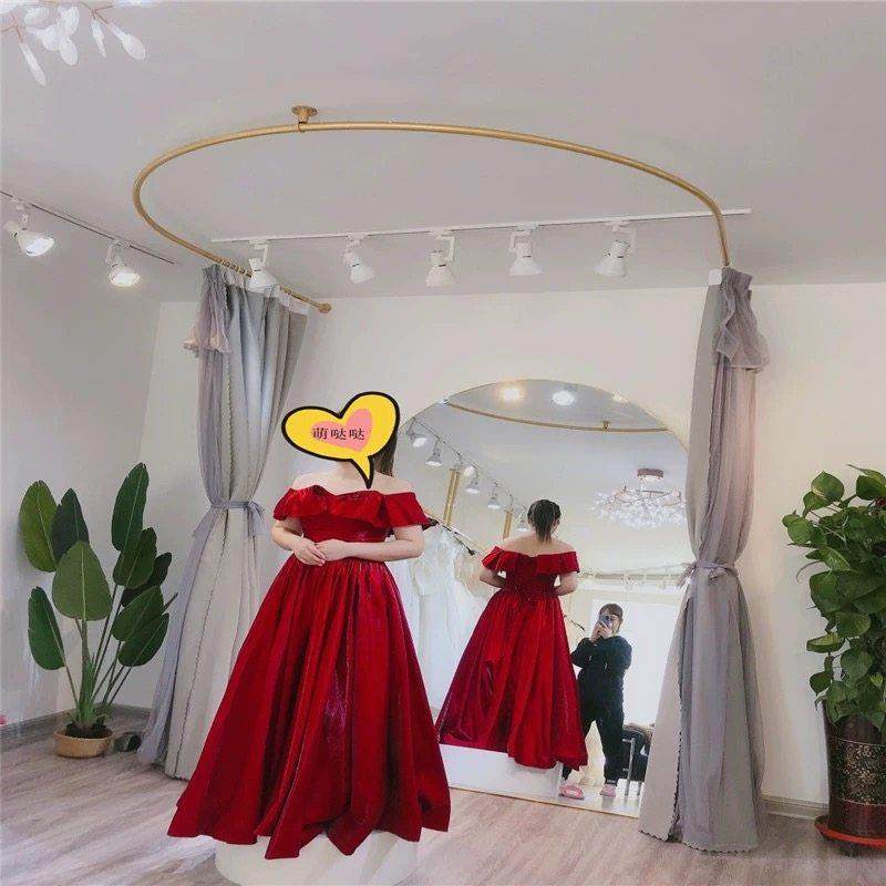 婚纱店可定制试衣间，服装店简易更衣室，店墙u型帘更衣室,商业/办公家具,移动试衣间,淘宝优惠券,粉丝福利购,淘宝优惠卷