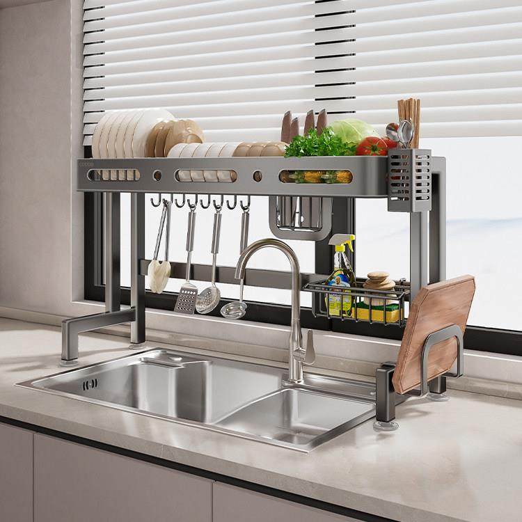 304不锈钢水槽置物架厨房放碗架碗碟沥水架洗碗池上方碗筷收纳架,厨房/烹饪用具,水槽置物架,淘宝优惠券,粉丝福利购,淘宝优惠卷