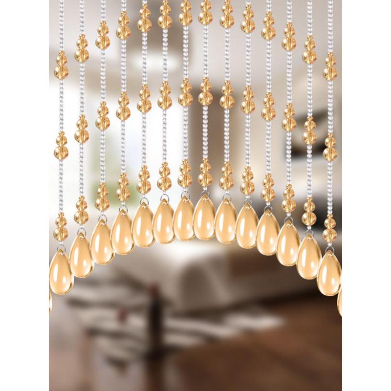 水晶珠帘拱形门帘隔断家庭入口客厅卧室浴室过道装饰窗帘悬挂窗帘