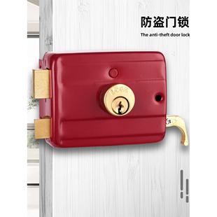 老式门锁外装门锁防盗门锁房门锁室内大门锁不锈钢暗锁铁门锁锁芯