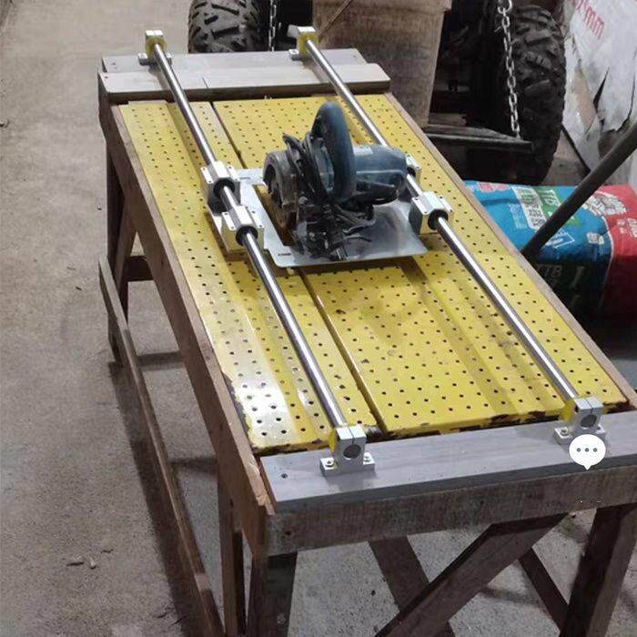 直线光轴锯滑杆导轨木工滑轨手提锯轨道滑道圆钢光杆滑轮套装