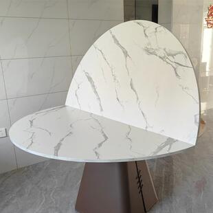 家用折叠圆桌面圆台面带玻璃转盘酒店餐桌对折圆形大桌面板15人