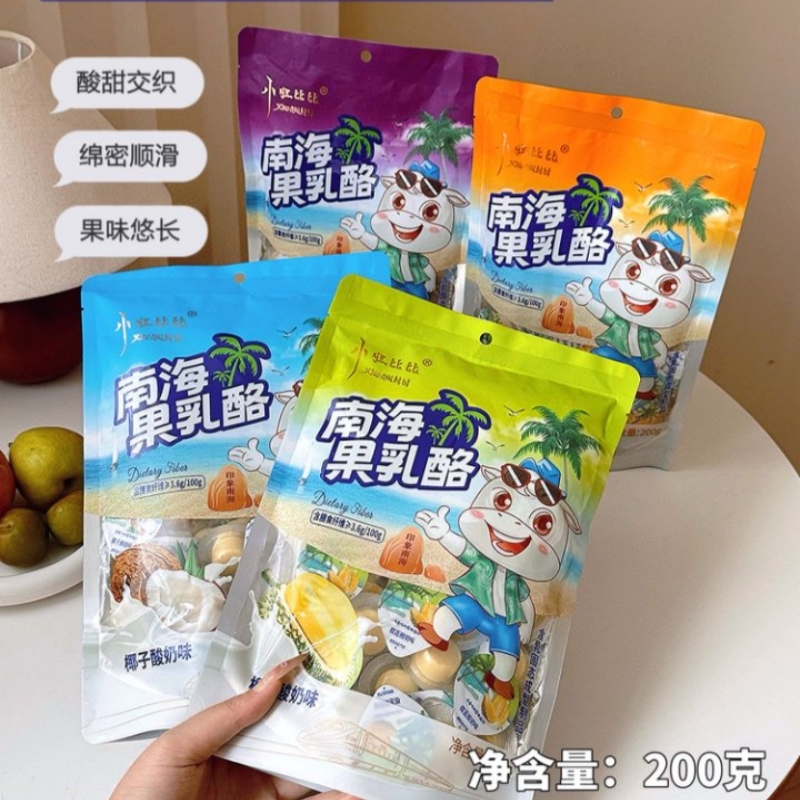 小妞比比南海果乳酪高铁同款嚼着吃固体凤梨酸奶芒果奶酪儿童零食