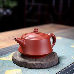 竹节柱础茶壶 直销宜兴紫砂壶原矿紫红泥纯全手工家用泡茶壶