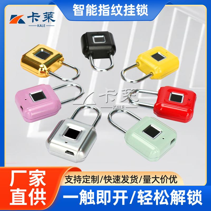 指纹挂锁密码锁抽屉柜门锁健身房储物柜更衣柜锁智能通通锁防锈锁