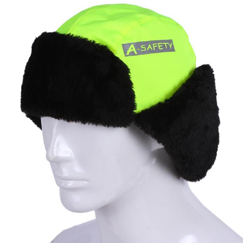 网红Reflective Warm Working Hat Winter Men High Visibility S