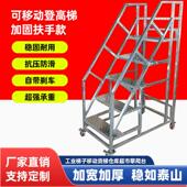 加厚工业梯家用老人梯登高梯工程梯铁艺楼梯户外踏步台阶二三步梯