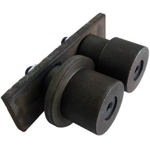 SAS20L型防坠器导向轮 升降平台导轮 6号角铁轨道载货电梯动滑轮