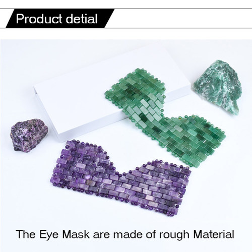 极速Rose Quartz Jade Eye Mask WIth Box EyeM Massager Natural