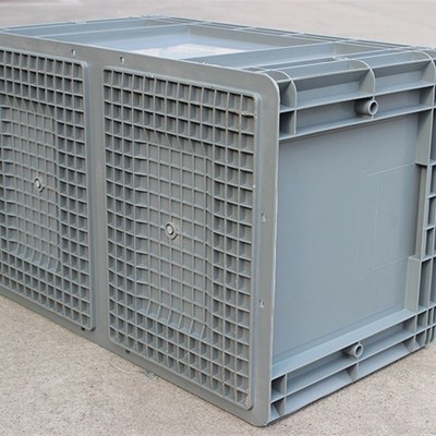 极速大周转箱塑料长方形EU灰色物流箱子K过滤盒子储物筐子大号胶