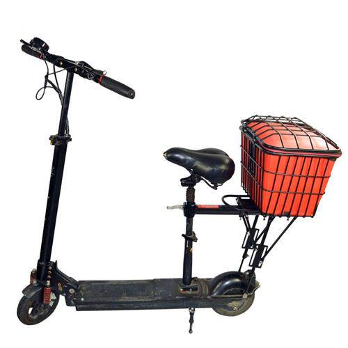 极速电动滑板车折叠车改装零配件货架加装后座快拆后货.架尾座后