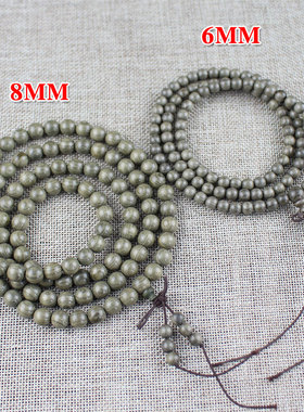 极速厂家直销手工珠阴沉金丝楠乌木D108颗佛珠手链男女念珠饰品自