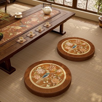 极速新中式阳台蒲团地上看书v坐垫客厅榻榻米飘窗坐墩四季通用海