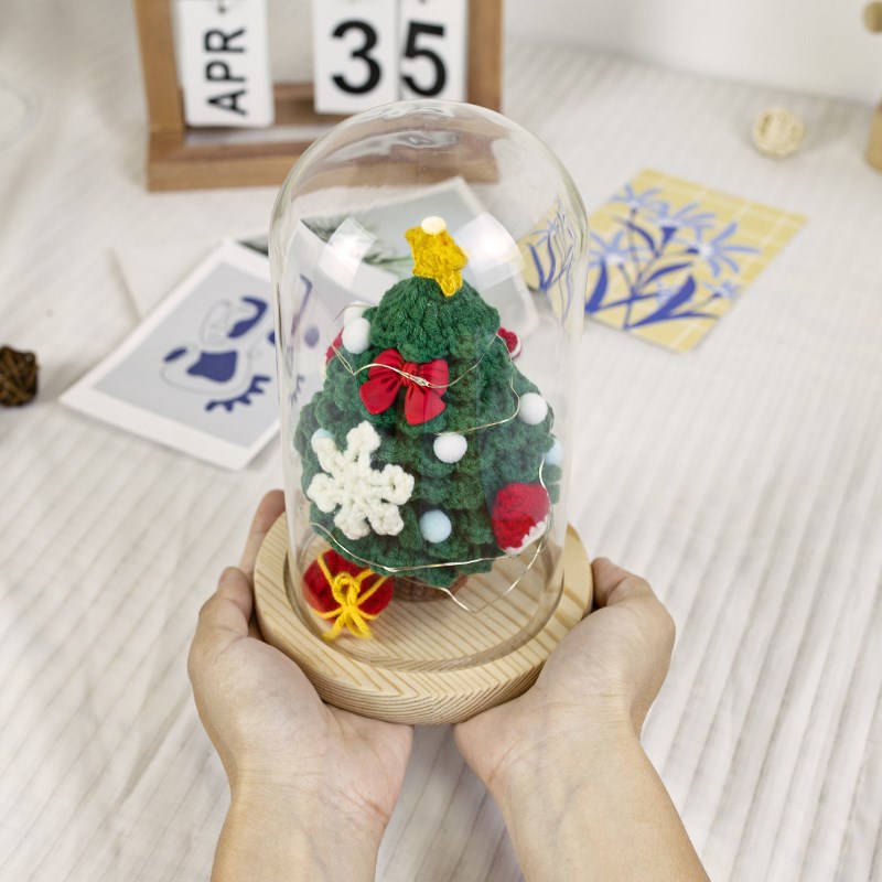 极速圣诞树手工编织diyu材料包自制毛线平安夜送男女友创意圣诞节