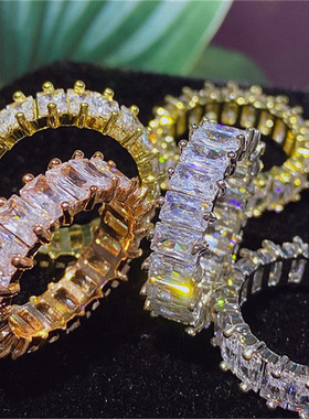 极速Ekopdee Luxury Band Zirwcon Rings For Women Eternity Pro