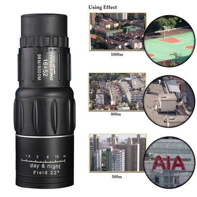 极速Durable 16X52 Dual Ftocus Monocular Telescope Zoom Binoc