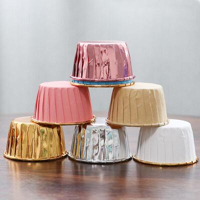 极速50PCS Muffin Cupcake Liner BCake Wrappers Baking Cup Tra
