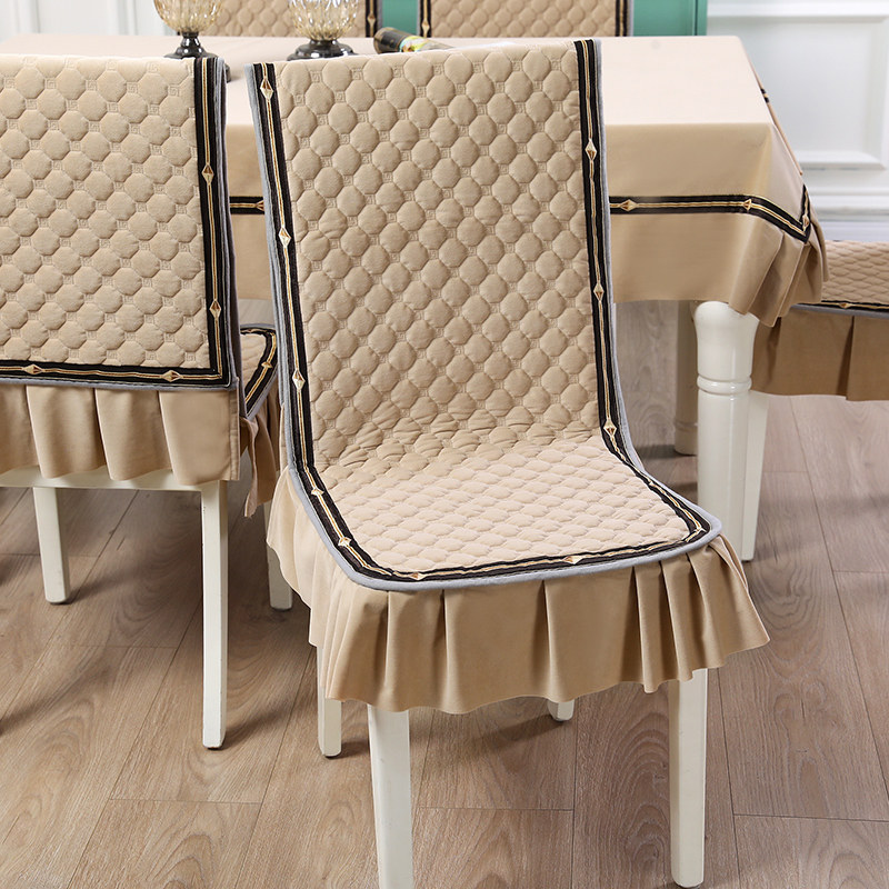 极速四季b通用椅子套罩连体坐垫餐桌布家用餐桌椅套防滑餐椅垫椅