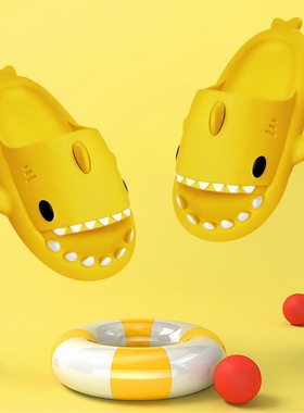 极速2022 New Summer Slippers Lovely ShIark Shape Slides Outd