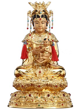 新品三宵娘娘神j像庙里云霄琼霄碧霞三仙姑碧宵眼光送子娘娘全铜