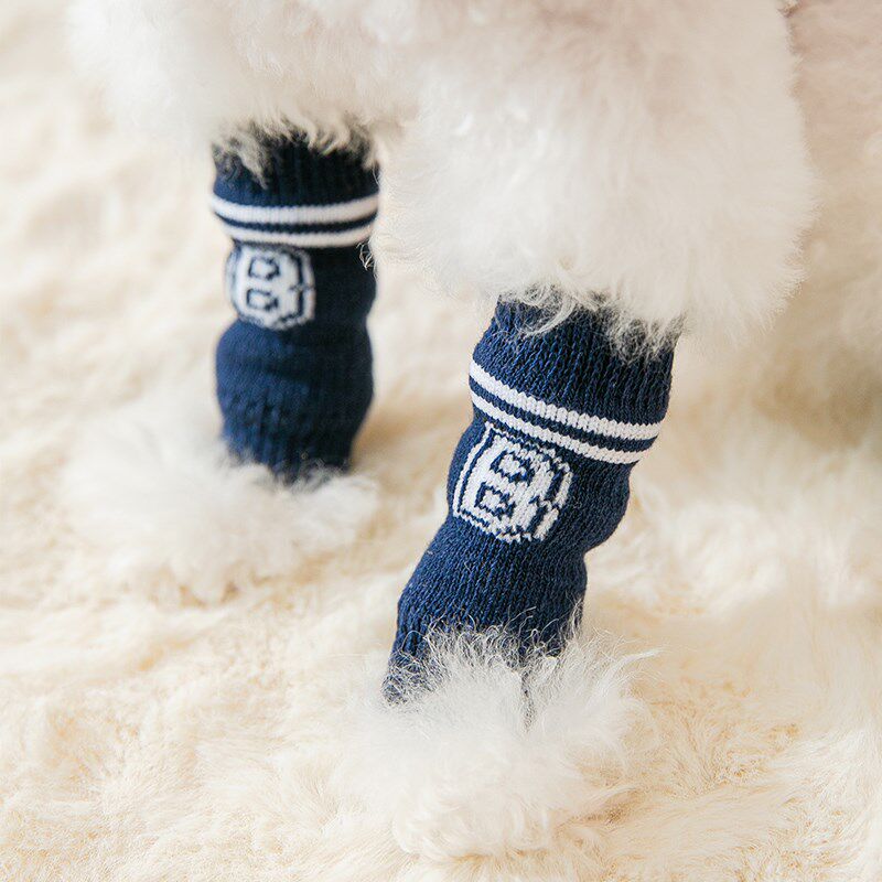 新品狗狗袜子宠物防脏脚套防抓z泰迪比熊关节袜护膝保护套护腿套