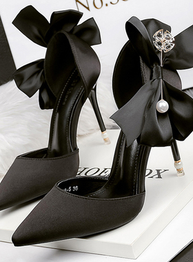 极速2023 New Bowl-knot Women Pumps Designer Shoes High Heels