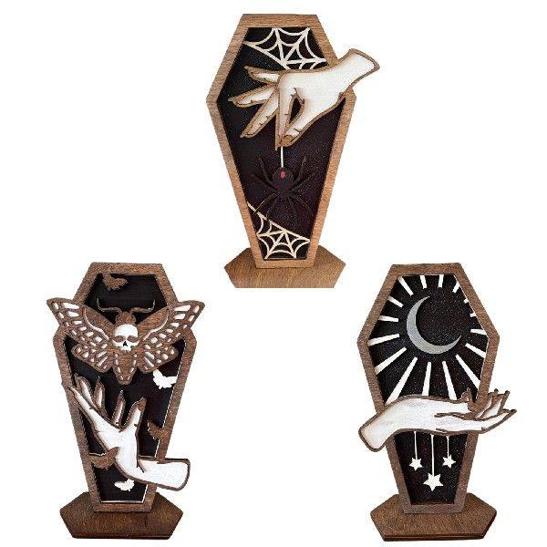 极速Handmade Witch Moon Caskxet Ornaments New Goth Style Woo