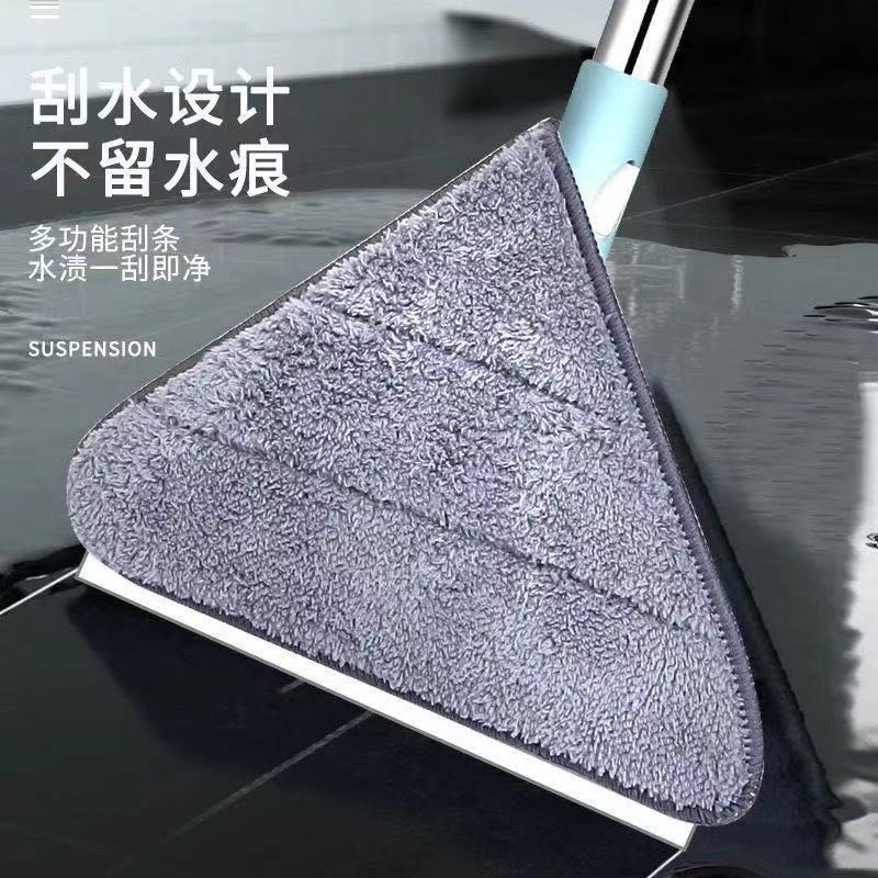 极速擦玻璃神器可伸缩大扫除墙天花板除尘三N角平板拖把可刮水窗