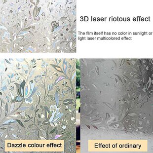 极速3D Rainbow Effect Window Films Privacy Decorative ZFilm