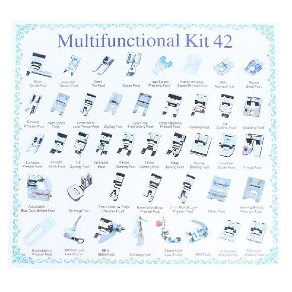 极速113242pcs Metal Presser Foot Set Presser FootU Press Fee